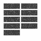 Midnight Black Terrazzo Peel and Stick Tile Stickers for Kitchen Backsplash and Bathroom
